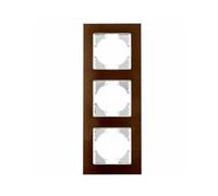 S-EMPOT.ALUMINIUM MARRON CADRE 3ELEM.HORI