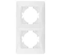 S-EMPOT BLANC CADRE 2 ELEM.VERT : Cadre encastré élégant et moderne pour installation verticale, idéal pour éclairer les espaces avec son design minimaliste et sa fonctionnalité exceptionnelle.
