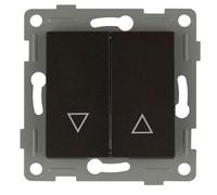 S-EMPOT. Graphite INT.Double volet roulant : élégant store double fonction en graphite, idéal pour contrôler la lumière et l'intimité. Design moderne qui s'adapte à n'importe quel environnement.