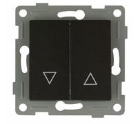 S-EMPOT. Graphite INT.Double volet roulant : élégant store double fonction en graphite, idéal pour contrôler la lumière et l'intimité. Design moderne qui s'adapte à n'importe quel environnement.