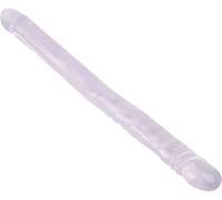 Ś-Ëx Ť-Øyș Ġøđëmịchés Homme Femme Adulte Cadeau de Mode Étanche À Ventouse Super Longue, Double Tête Prodúitš sexúelš A/Transparent/47cm/18.5in