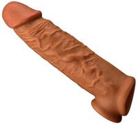 Ś-Éx Tøyș Ġọdẹṃiche Enorme Condom Extender Gaines Pour Péņę Extenseur de Péņę Housse Pour Péņę Manchon de Péņę Réaliste En Silicone Liquide Pour Homme Étendre + Réduire La Sensibilité Préserv