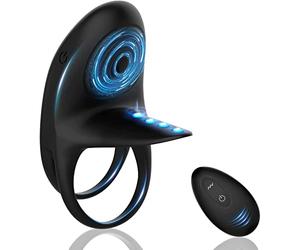 Ś-Éx Tøyș Ġọdẹṃiche Enorme Jouets de Relaxation Hommes Vibrant Anneau de Coq Durable Les Plus Erections de Retardé,Stimulateur D'Anneau de Vibrant Cöcķpennis Couple Plaisir Cli-Toris de Massa