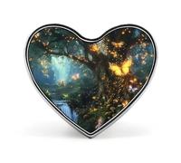 s Fairy Magical Tree of Life Brooch Pins Heart Badge Collar Lapel Pins Dress Coat Accessories for Women Men