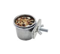 S/for M/L/XL Acier Inoxydable Pet Perroquet Pet Perroquet Cage à Eau Bol Suspendu Anti-retournement Tasse Aliments Oiseaux