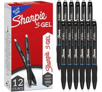 S-Gel Gel Pens Medium Point (0.7mm) Blue Ink Pack Of 12