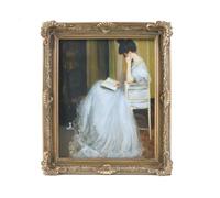 S GMOMENT Cadres photo vintage ornés de 20,3 x 25,4 cm avec façade en verre, pour mur et table, art mural de galerie, décoration de chambre vintage, décoration d'intérieur victorienne, en bronze