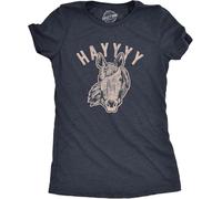 s Hayyy T Shirt Funny Hay is for Horses Hello Sarcastic Hilarious Graphic Novelty Tee(Large)