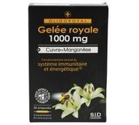 S.I.D Nutrition Oligoroyal Gelée Royale 1000 mg + Cuivre + Manganèse 20 Ampoules - Boîte 20 ampoules de 10 ml