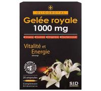 S.I.D Nutrition Oligoroyal Gelée Royale 1000 mg Vitalité et Énergie 20 Ampoules