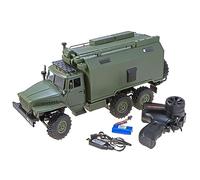 s-idee® 18182 B36 Camion militaire RC Ural B36 Camion militaire 6WD RTR 1:16 Vert Avec batterie + chargeur