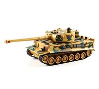 s-idee® 22003 Battle Panzer 99808 KingTiger Échelle 1:28 avec système de Combat Infrarouge intégré 2,4 GHz RC R/C Véhicule à chaîne