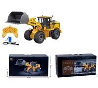 s-idee® Huina S1552 Rc Chargeur sur roues pelleteuse 1:24 avec pelle pivotante 2,4 GHz