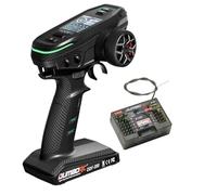 s-idee® Voiture RC - Télécommande avec récepteur 10 canaux pour les amateurs et les amateurs de technologie - DDF350, métal, noir, voiture, char, bateau, etc.