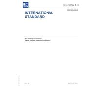 S+ IEC 60974-4 Ed. 4.0 en:2025 (Redline version), Fourth Edition: Arc welding equipment - Part 4: Periodic inspection and testing