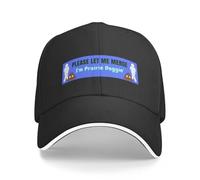 S’il Vous plaît Laissez-Moi fusionner I’m Prairie Dogging Bumper Autocollant Casquette de Baseball Casquette d’Homme Snap Back Chapeau pour Homme Femmes