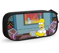 S-Im-Ps-On Trousse À Crayons Durable Pliable Pour L'école Ou Le Bureau Grande Capacité 10 Simpson Taille Unique