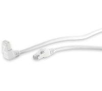 S-IMPULS CAT.6 Patchkabel, S/FTP, 90°-droit, 0,5 m, blanc