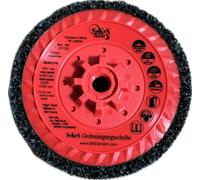 S-K-S Disque de nettoyage grossier 2 génération, 125mm avec filetage M14, Conique pour un meilleur usinage et plus d'enlèvement de matière lors du ponçage, sans trou central sur le disque abrasif x5 m