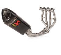 Akrapovic Kawasaki Zx-4r Stainless Steel/carbon Not Homologated Full Line System Vert Not Homologated