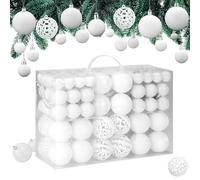 s, Kit de décoration d'arbre de 100 pièces, grande boule suspendue, accessoire de présentation de fête pour centre commercial, accent de Noël en vrac pour mariage, réunion, maison, école, dîner