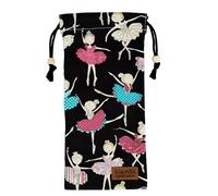 s.lemon Housse Chaussure Danse,Toile Pointe Latine Ballet Chaussure Sac Black Ballet Girl