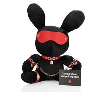 S-Line Bondage Black Velvet Peluche Lapin