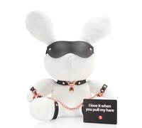 S-Line Bondage White Velvet Peluche Lapin