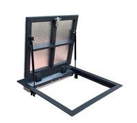 S-Lion Trappe de Sol Thermo Max 4 60 x 60 cm, avec Vérin à Gaz, Verrouillage avec Poignée & Joint sur 4 Côtés, Trappe pour Cave & Regard de Visite, Cadre en Profilé d’Acier, 600 x 600 mm
