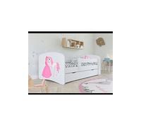 s - Lit babydreams 2 blanc princesse et Cheval tiroir et matelas inclus 160/80