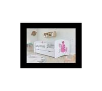 Kocot Kids - Lit babydreams 2 blanc princesse sur Cheval tiroir et matelas inclus 160/80 Blanc