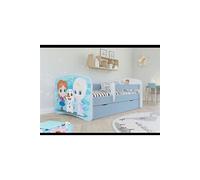 Lit enfant Kocot Kid s - Lit babydreams 2 bleu La Reine des neiges tiroir et matelas inclus 140/70