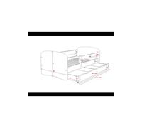 s - Lit babydreams 2 bleu princesse sur Cheval tiroir et matelas inclus 140/70