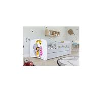 s - Lit babydreams 2 rose ZOO tiroir et matelas inclus 140/70