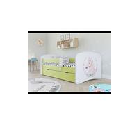 s - Lit babydreams 2 vert Cheval tiroir et matelas inclus 160/80