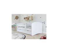 s - Lit babydreams 2 vert uni tiroir et matelas inclus 160/80