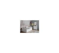 s - Lit Julie blanc tiroir et matelas inclus 140/80