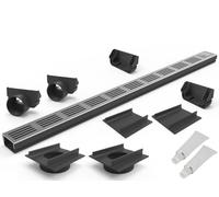 S-lon Kit caniveau Design 12.00 m | Aluminium Gris | Type 65x35 (Slimline caniveaux)