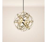 s.luce Atom Lampe Suspendue LED Dimmable Moderne Chrom Doré Noirchrom