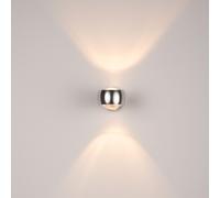 s.luce Beam Lampe Murale Ronde Base Murale Noir/Alu Inclinable G9