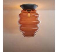 s.luce Echos Lampe Plafond en Verre E27 40 W Dimmable Ø 25 cm