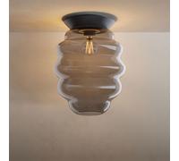 s.luce Echos Lampe Plafond en Verre E27 40 W Dimmable Ø 25 cm