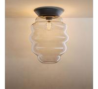 s.luce Echos Lampe Plafond en Verre E27 40 W Dimmable Ø 25 cm