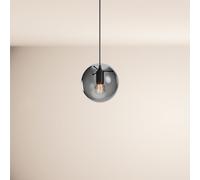 s.luce Orb Hängeleuchte Verre Globe Suspension Noire 1x E27 40W IP20