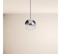 s.luce Orb Hängeleuchte Verre Globe Suspension Noire 1x E27 40W IP20
