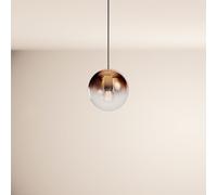 s.luce Orb Hängeleuchte Verre Globe Suspension Noire 1x E27 40W IP20