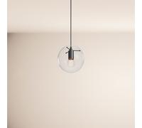s.luce Orb Hängeleuchte Verre Globe Suspension Noire 1x E27 40W IP20