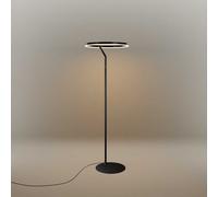 s.luce Ring Lampe Sur Pied Touchdimmer Ø 60cm Noir Or 172,5cm