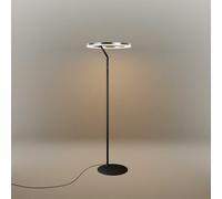 s.luce Ring Lampe Sur Pied Touchdimmer Ø 60cm Noir Or 172,5cm