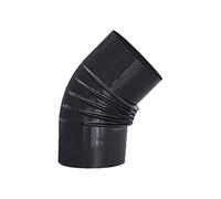 S & M 485138 Coude 72 ° en Couleur Noir vitrifié 900 °c-ø 100 mm-para canalisations de poêles et cheminées